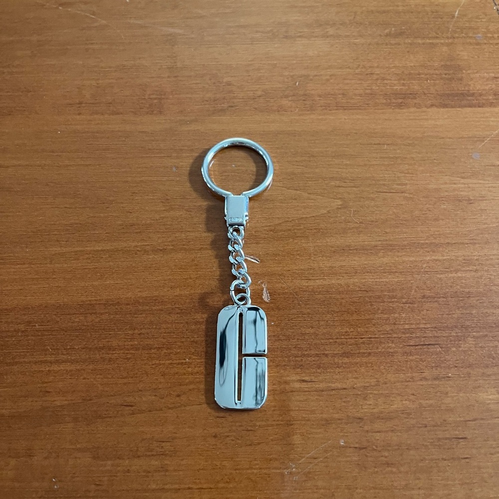 Silver Clinique Keychain